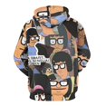 thumbnail image 3 of Bob's Burgers Tina Unisex Sweatshirts Fashion Sweater for Men Women Pullover Hoodie Graphic Print Activewear Jacket Tops XL, 3 of 6
