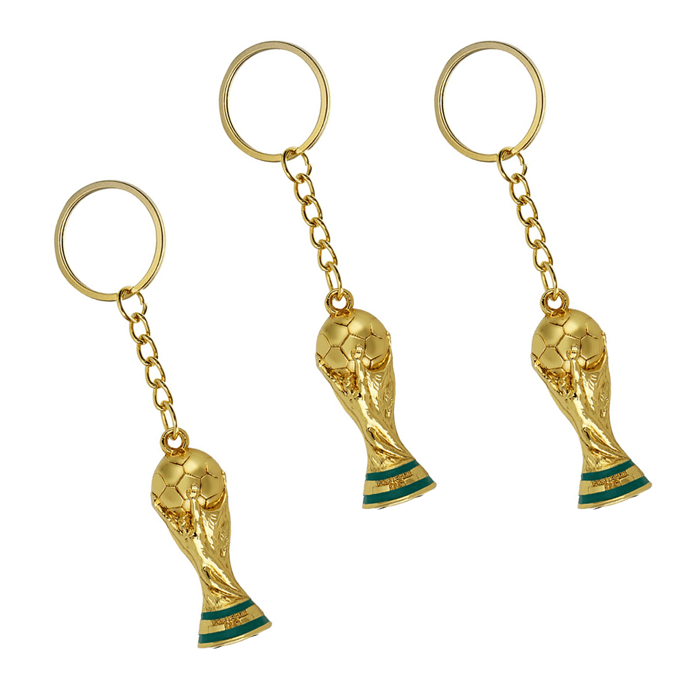 Porte-clés Football 3D Rotatif Sportigo - Cadeau Pour Fan De Foot - Argenté - 4