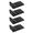 4Pcs Black, variant on 4 Pcs Heavy Duty Trash Can Wall Protector, Silicone Trash Can Bumper for Square & Round Garbage Bins, No-Drill Garbage Can Wall Protector for Kitchen and Floor (Black)