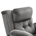 thumbnail image 6 of MCombo Small Triple Motor Power Lift Recliner Chair for Petite Elderly, Adjustable Headrest, Infinite Position, Fabric(Grey), 6 of 10