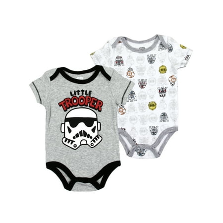 

Star Wars Little Trooper 2 Pack Bodysuit Set (Baby Boys)