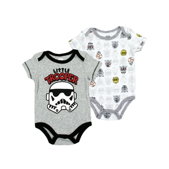 Star Wars Little Trooper 2 Pack Bodysuit Set (Baby Boys)