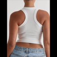 thumbnail image 4 of Camisola Básica Sin Mangas con Cuello Cuadrado Acanalado para Mujer, Camisola de Verano 2025 L, 4 of 8