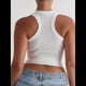 thumbnail image 4 of Camisola Básica Sin Mangas con Cuello Cuadrado Acanalado para Mujer, Camisola de Verano 2025 XL, 4 of 8