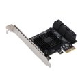 thumbnail image 1 of Pcie Serial ATA Card 6 Ports, ASM Chip Stable Fiable Serial ATA PCI E Card For For Win Vista, 1 of 8