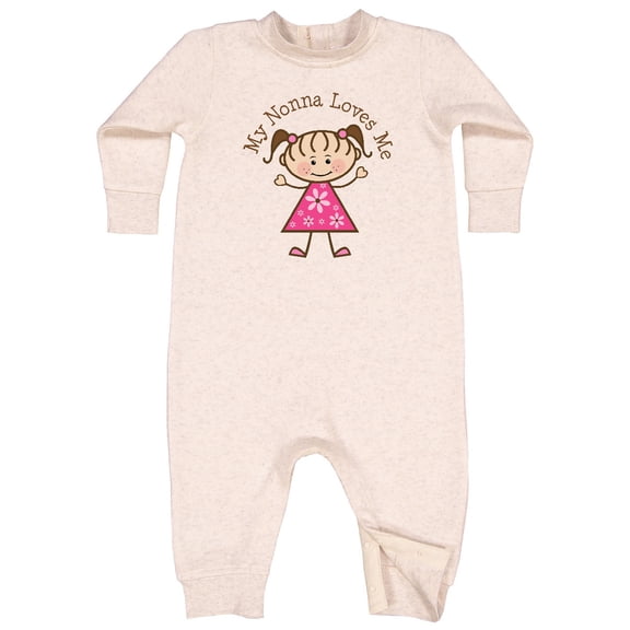 Inktastic My Nonna Loves Me Baby Fleece Romper