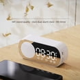 thumbnail image 3 of Reloj con Altavoz Bluetooth, reloj despertador Digital inteligente multifuncional con espejo para el hogar, escuela, oficina, versión en inglés Z7, 3 of 8