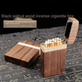 thumbnail image 2 of Estuche para cigarrillos de nogal negro con sabor a madera Estuche para cigarrillos grueso y creativo para hombres Estuche para cigarrillos Estuche para cigarrillos fino para mujeres, 10 cigarrillos, 2 of 5