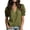 Z115 Army Green, variant on Womens Flutter Sleeve Blouses Elegant V Neck Ruffle Trim Shirts Comfortable Loose Fit Summer Boho Tops Khaki,M
