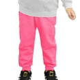 thumbnail image 2 of XinLfly Toddler Kids Leisure Sweatpants for Boy Girl Long Pants Sweatpants Solid Color Cotton Joggers Thin Spring Fall Trouses,Rose Red,5T, 2 of 7