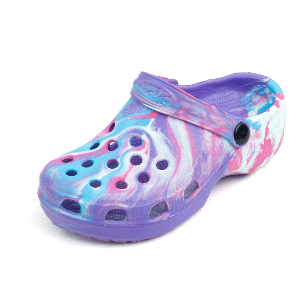 TBDI Kids Slip on Clog with Slingback strap for Boys and Girls Tie