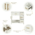 thumbnail image 5 of Aukfa 36" Bathroom Vanity with Sink, Free Standing Single Basin Vanity Set,White, 5 of 8