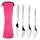 thumbnail image 3 of Eyeful-cuchillos de acero inoxidable, 4 Uds., tenedor, cuchara, viaje familiar, Camping, 3 of 3