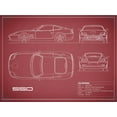 thumbnail image 2 of Rogan, Mark 14x12 Black Ornate Wood Framed with Double Matting Museum Art Print Titled - Ferrari 550-Maroon, 2 of 4