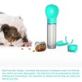 thumbnail image 4 of Juego de taza de agua y comida portátil para mascotas al aire libre, botella multifuncional de 500 ml + bolsa de aseo + caja de comida para perros, 4 of 8