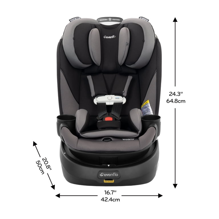 Evenflo Gold Revolve360 Slim 2-in-1 Rotating Car Seat with SensorSafe  (Obsidian) - Walmart.com