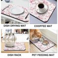 thumbnail image 4 of Washable Rubber Pioneer Dish Drying Mats for Kitchen Counter Home Large Coffee Bar Pad Accessories and Decor for Utensils Stemware 23.5''x15.5'', 4 of 7