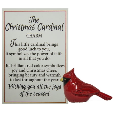 Symbol Charm Gold Plated - Ganz The Christmas Cardinal Symbol of Faith Charm