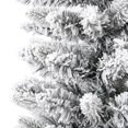 thumbnail image 5 of vidaXL Artificial Slim Christmas Tree with Flocked Snow 210 cm PVC&PE, 5 of 5