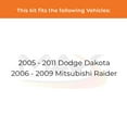 thumbnail image 2 of Max Advanced Brakes - Brake Kit for 2005-2007 2008 2009 2010 2011 Dodge Dakota 2006-2008 2009 Mitsubishi Raider Front Replacement Cross Drilled Disc Brake Rotors and Ceramic Brake Pads, 2 of 9