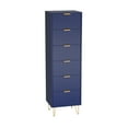 Woodpeckers Furniture And Mattress 6Drawer Lingerie Chest with Gold