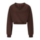 thumbnail image 5 of Sudaderas con capucha bonitas,Sudadera de mujer con cuello en V, manga larga, color liso, tejido de poliéster, ideal para el hogar y el trabajo, sopatenor, 5 of 9
