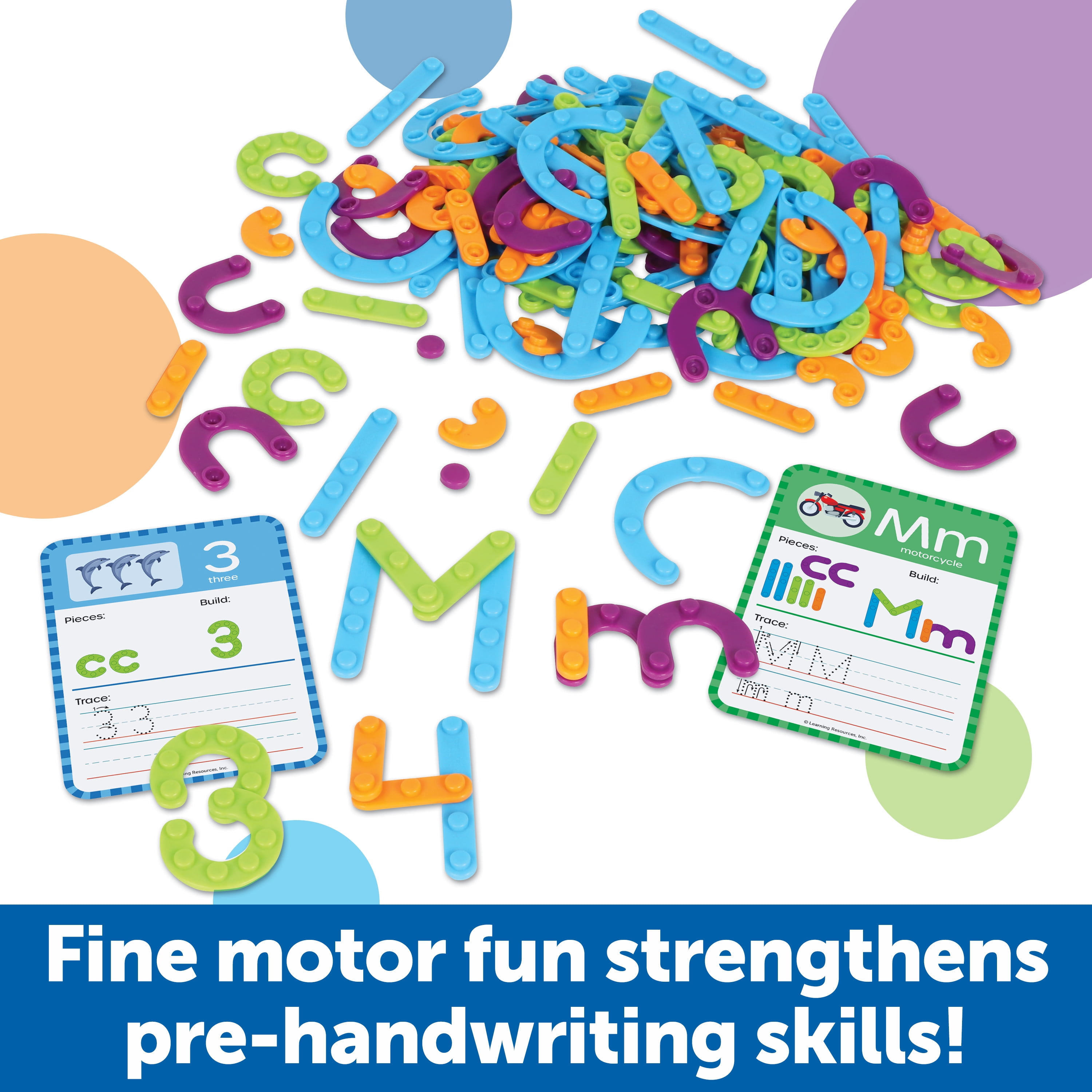 Learning Resources Skill Builders! Letter & Number Maker Classroom Set, 200 Pieces, Age 5+
