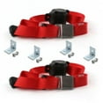thumbnail image 1 of VW Type 1 Split 1947-1952 Airplane 3 Point Red Retractable Bucket Seat Belt Kit with Bracketry - 2 Belts, 1 of 1