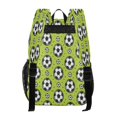 thumbnail image 3 of Ttyddzy Clear Backpack Heavy Duty PVC Transparent Backpack for College Workplace, Football on The Green Field, 3 of 8