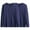 Navy, variant on 2 PCS Mens Casual Basic Tops Big & Tall Henley Neck Cotton Undershirts Long Sleeve Loose Layering Tops Pullover Navy, 2XL