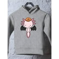 thumbnail image 3 of Cute Axolotl W Bat Costume Hoodie Toddler -Image by Shutterstock,  4 Toddler, 3 of 4