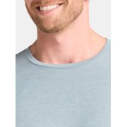 Athletic Works Mens and Big & Tall Mens Tri-Blend Tee with Long Sleeves, Sizes XS-4XLT