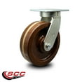 thumbnail image 2 of 10 Inch Extra Heavy Duty High Temp Phenolic Wheel Swivel Top Plate Caster SCC, 2 of 2