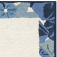 thumbnail image 3 of SAFAVIEH Martha Stewart Poppy Floral Border Area Rug, Azurite Blue, 4' x 6', 3 of 5