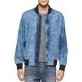 thumbnail image 1 of Calvin Klein - Chaqueta bomber de mezclilla para hombre, azul, XXL, 1 of 1