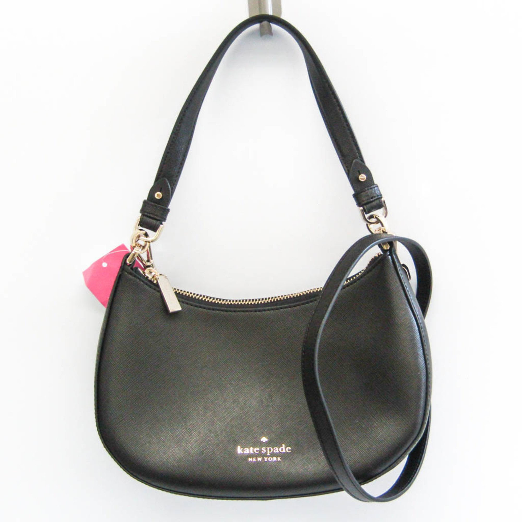 Authenticated Used Kate Spade STACI Crossbody K6043 Women's Leather Handbag,Shoulder  Bag Black 