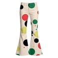 thumbnail image 3 of JAJAHO Girls Flare Leggings Flat Front Polka Dot Bootcut Pants For Girls Clothes, Sizes 5-16, 3 of 4