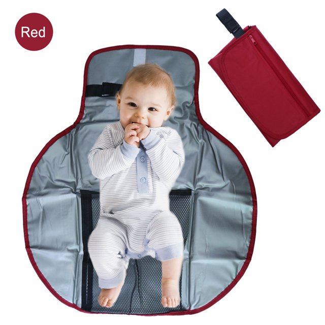 Cambiador de pañales portátil, bolsa de pañales impermeable para bebés, alfombrilla plegable para viajes al aire libre, estación de cambio con