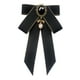 thumbnail image 2 of Broche de pajarita, corbata de lazo preatada, broche de corbata a la moda para mujer, Pin Bowknot Negro, 2 of 8