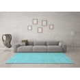 thumbnail image 3 of Ahgly Company Indoor Rectangle Oriental Light Blue Industrial Area Rugs, 2' x 3', 3 of 4