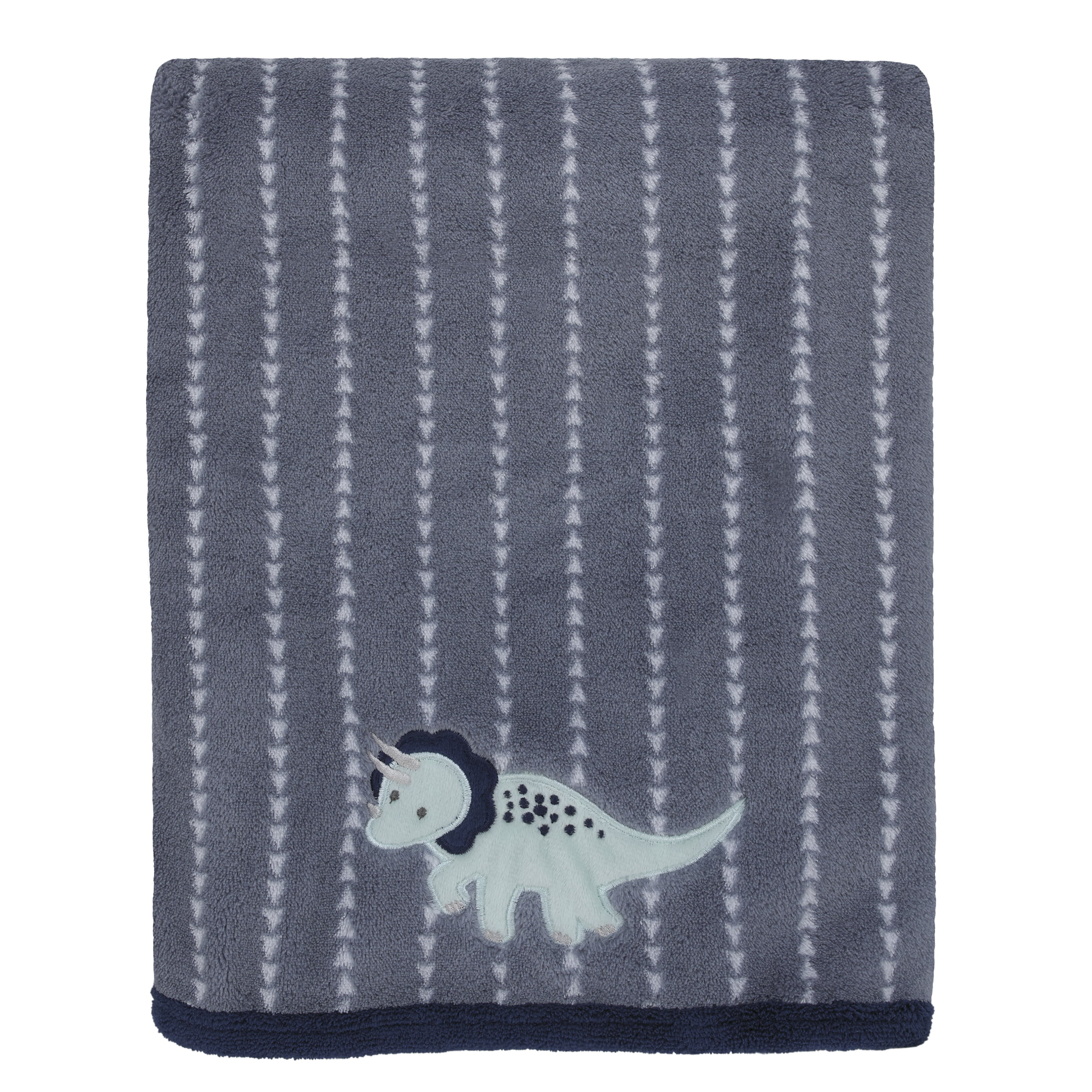 Baby Boy Plush Blanket With Truck Applique Super Soft Newborn 30x40 