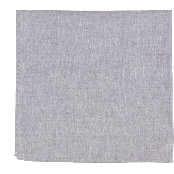 bar III Mens Grant Pocket Square, Grey, One Size