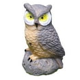 thumbnail image 3 of 4 Pcs Statue de Hibou de Jardin Ornements d'Art Figurine d'Oiseau Miniature en Résine pour Cour Pelouse, 3 of 10