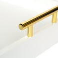 thumbnail image 3 of Kate and Laurel Lipton Decorative Tray with Polished Metal Handles, White and Gold, 3 of 5