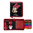 thumbnail image 3 of Bolso escolar genuino australiano Smiggle con diseño de Minnie y lunares negros y rojos, bolsa de papelería para estudiantes, bolsa para el almuerzo, bolso escolar con tirador, billetera, regalo para, 3 of 5