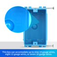 thumbnail image 3 of Cajas de salida XIUTE azules de 1 elemento, PVC, 18 pulgadas cúbicas, color azul, 3 of 6