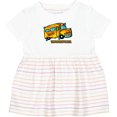 thumbnail image 3 of Inktastic How I Roll School Bus Girls Baby Dress, 3 of 5