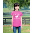 thumbnail image 2 of Tstars Just A Girl Who Loves Horses Kids T-Shirt - Horse Lover Tee - XS, Pink, 2 of 6