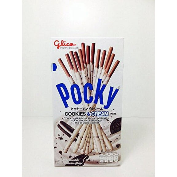 NineChef Bundle - Glico Pocky Cookies&cream 45 G. 1 Box Product of Thailand   1 NineChef ChopStick