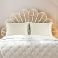 thumbnail image 2 of PiccoCasa 2 Pcs Satin Pillowcase Zippered Silky Sateen, Queen Pearl White, 2 of 9